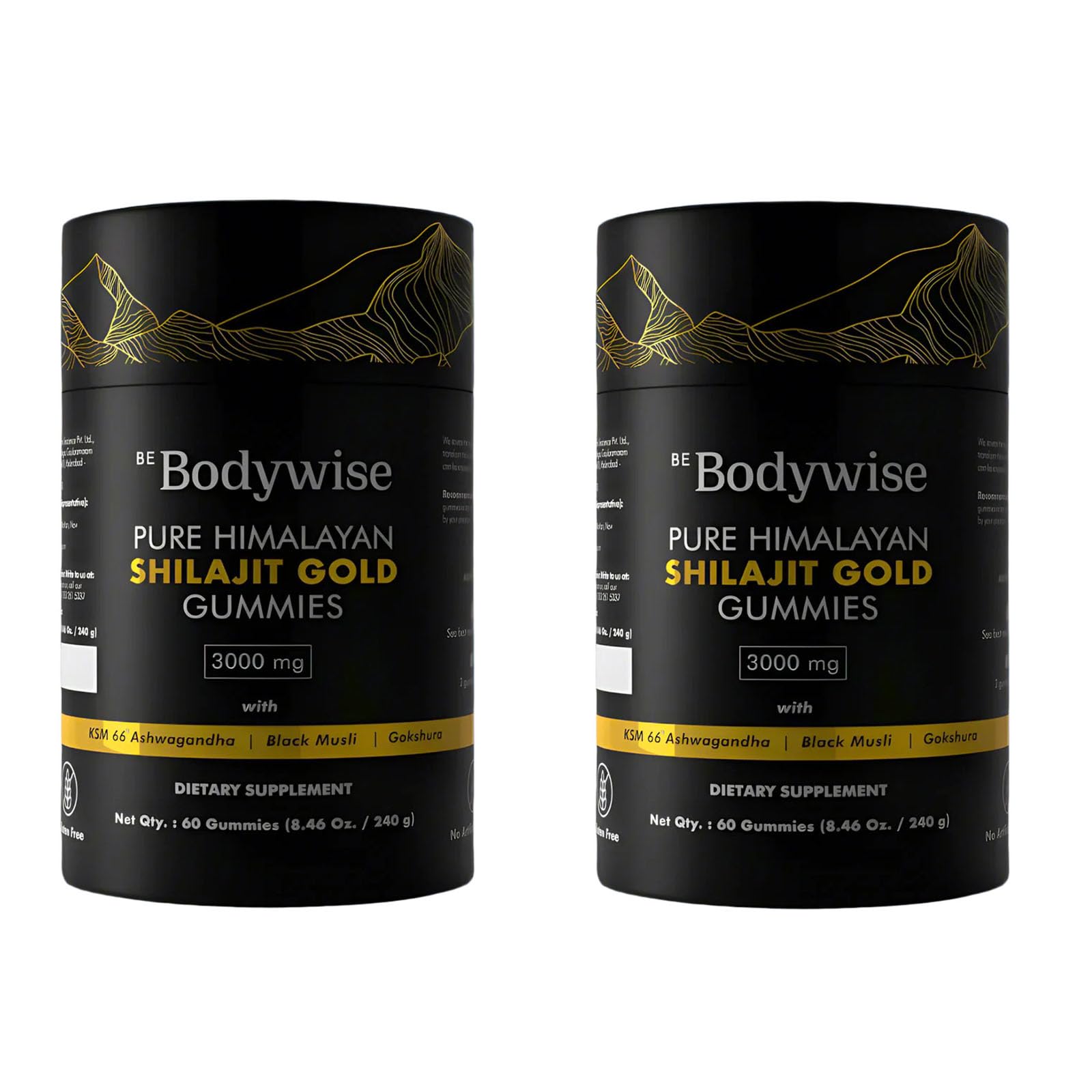 Bodywise Pure Himalayan Shilajit Gold Gummies 3000mg (2PCS)