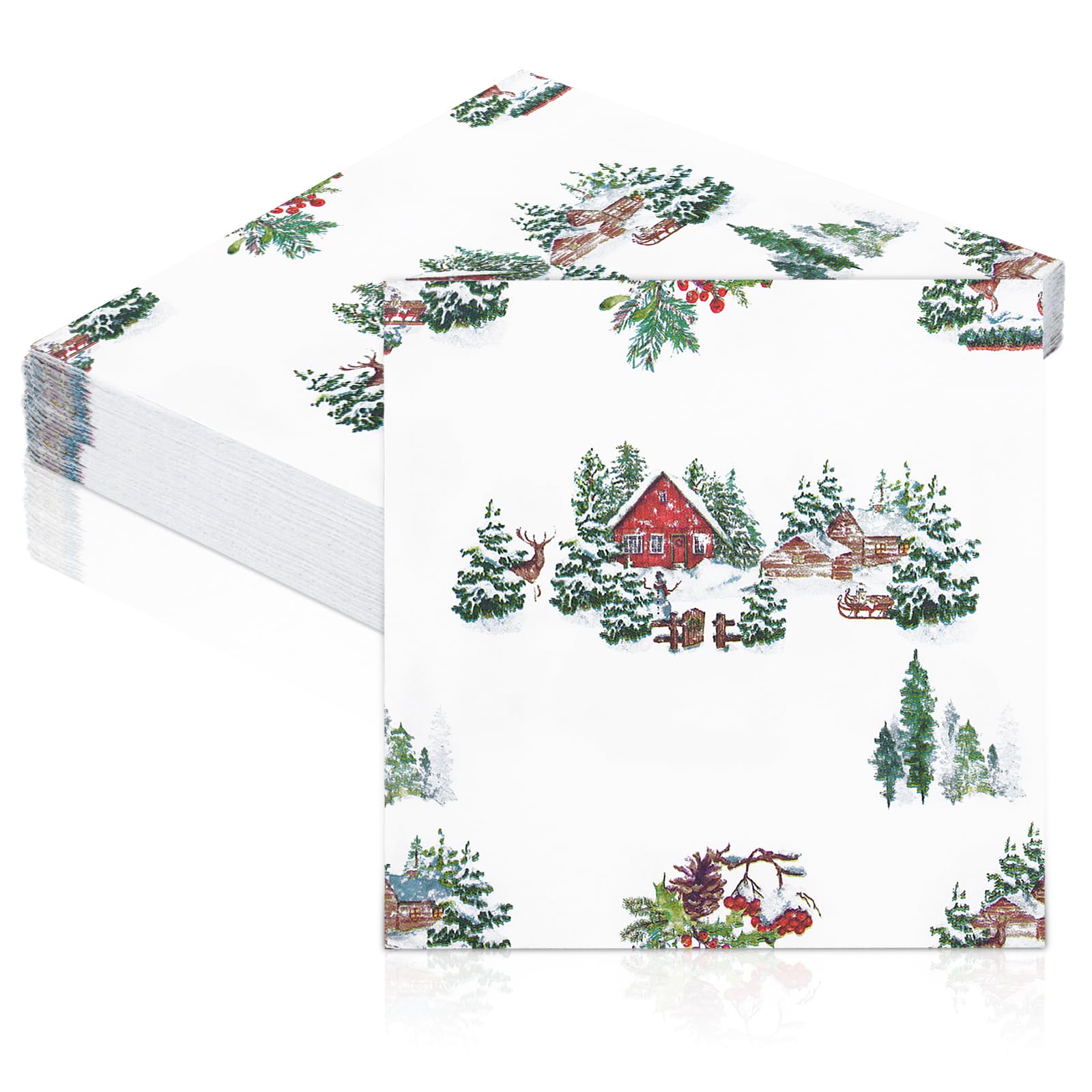 Papieren Servetten 33x33cm - Wit Wegwerpservetten – Goedkope Disposable