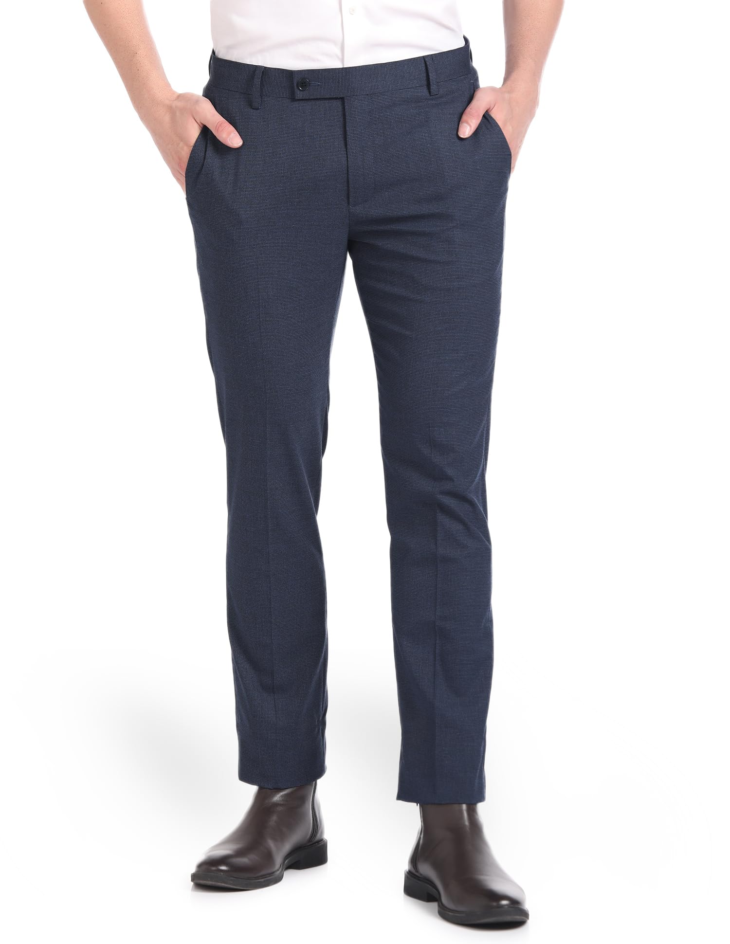 arrow Men's Tailored Fit Mid Rise Pants-picture-14