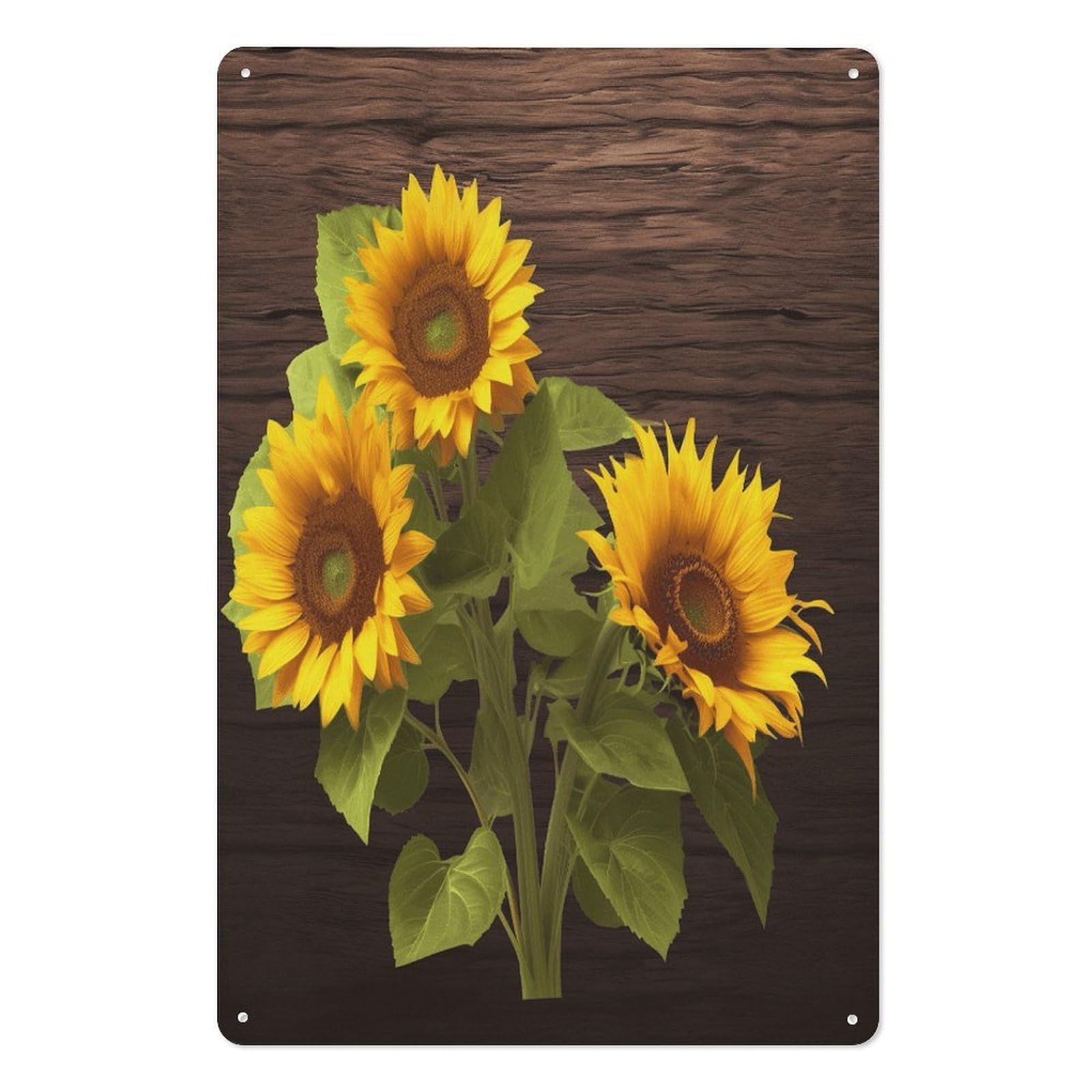 Adfgyerh Style Sunflower Plant Tin Sign Hanging Art Prints,Wall Decor For Gifting And Party Decoration 7.9X11.8 Inch,Wall Art For Home Garden Greenhouse Living Room Bedroom Yard