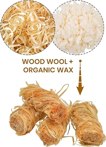 Miniatura 9 de Stanbroil 108 arrancadores de fuego, carbón natural, iluminación súper rápida, perfectos para parrillas de barbacoa, ahumadores, estufa de leña,