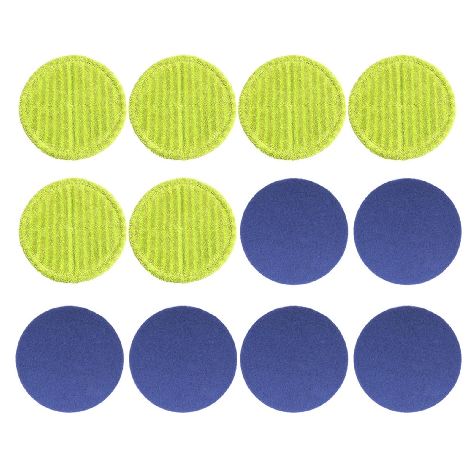 Chiffons ronds en microfibre de 16cm, 12 pièces, chiffons de vadrouille électriques à usage sec et humide, accessoires de remplacement for le nettoyage des sols Remplacement du tampon du robot
