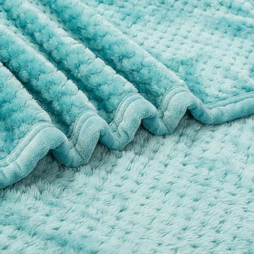 Miniatura 59 de Manta o manta mullida para bebé niña o niño, suave cálido y acogedor polar coral para bebé, bebé o recién nacido, manta de recepción para cuna, Blue