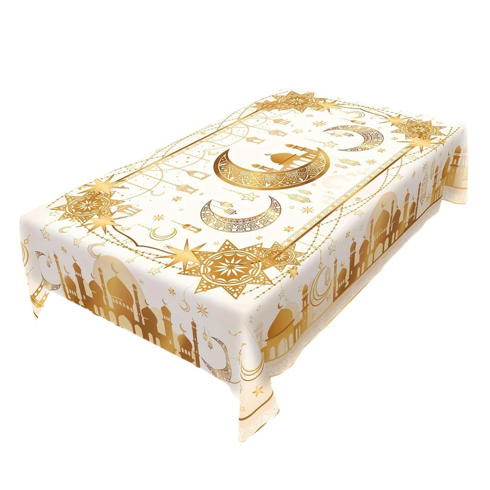Tsophreniq Stylish Flannel Tablecloth Features Festival Designs for Homes and Traditional Parties Festival Decoration Tablecloth