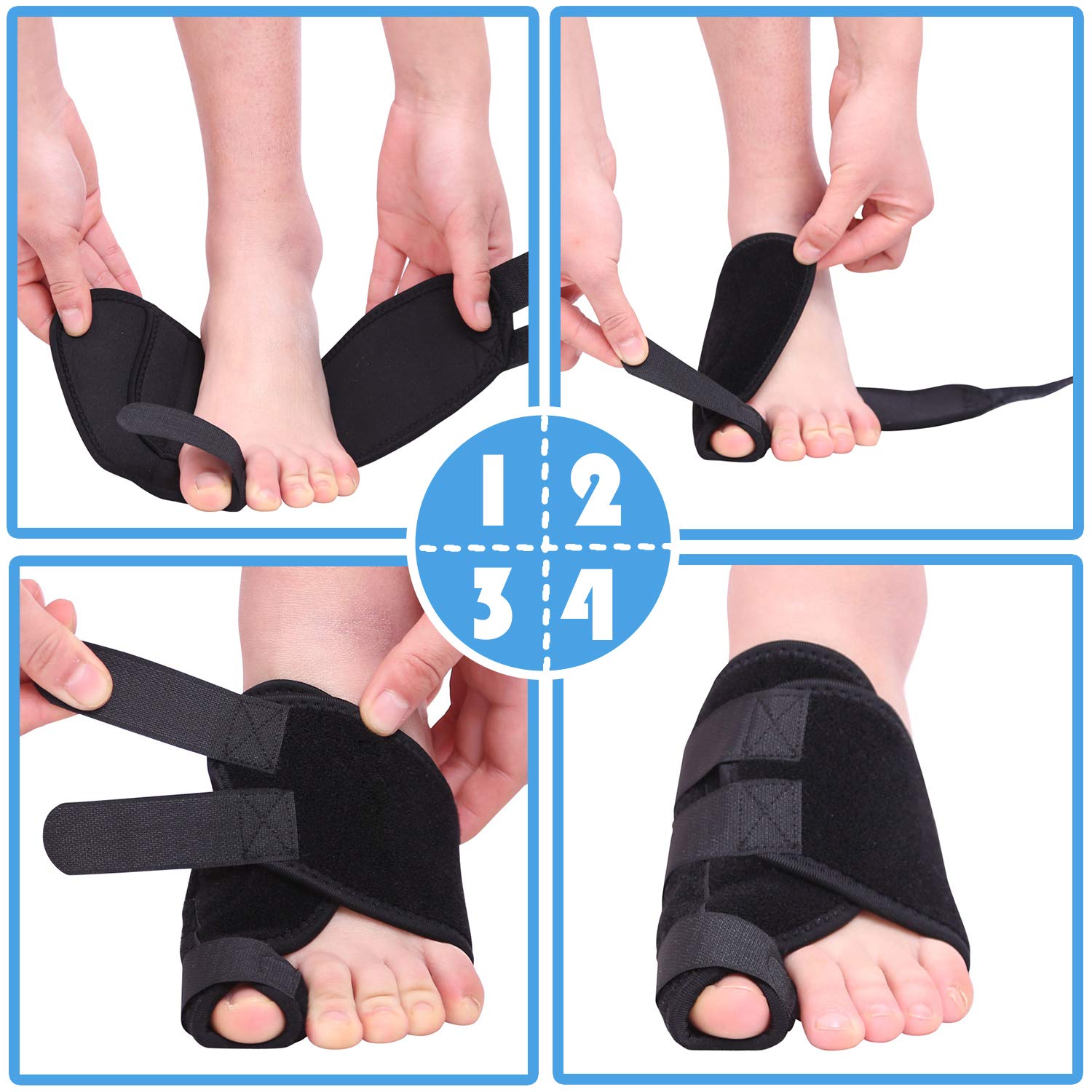 Bunion Corrector and Toe Separators Suit,Treat Pain in Hallux Valgus
