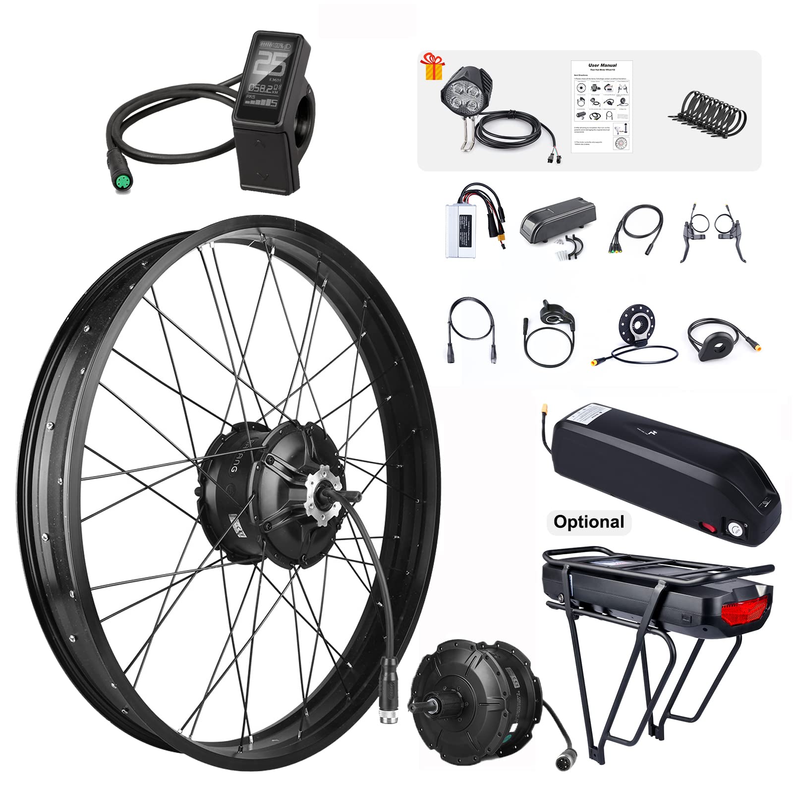 電動自転車48v500wリアモーター、エンド幅190mm(73系やmatex対応 電動自転車48v500wリアモーター、エンド幅190mm(73系やmatex対応