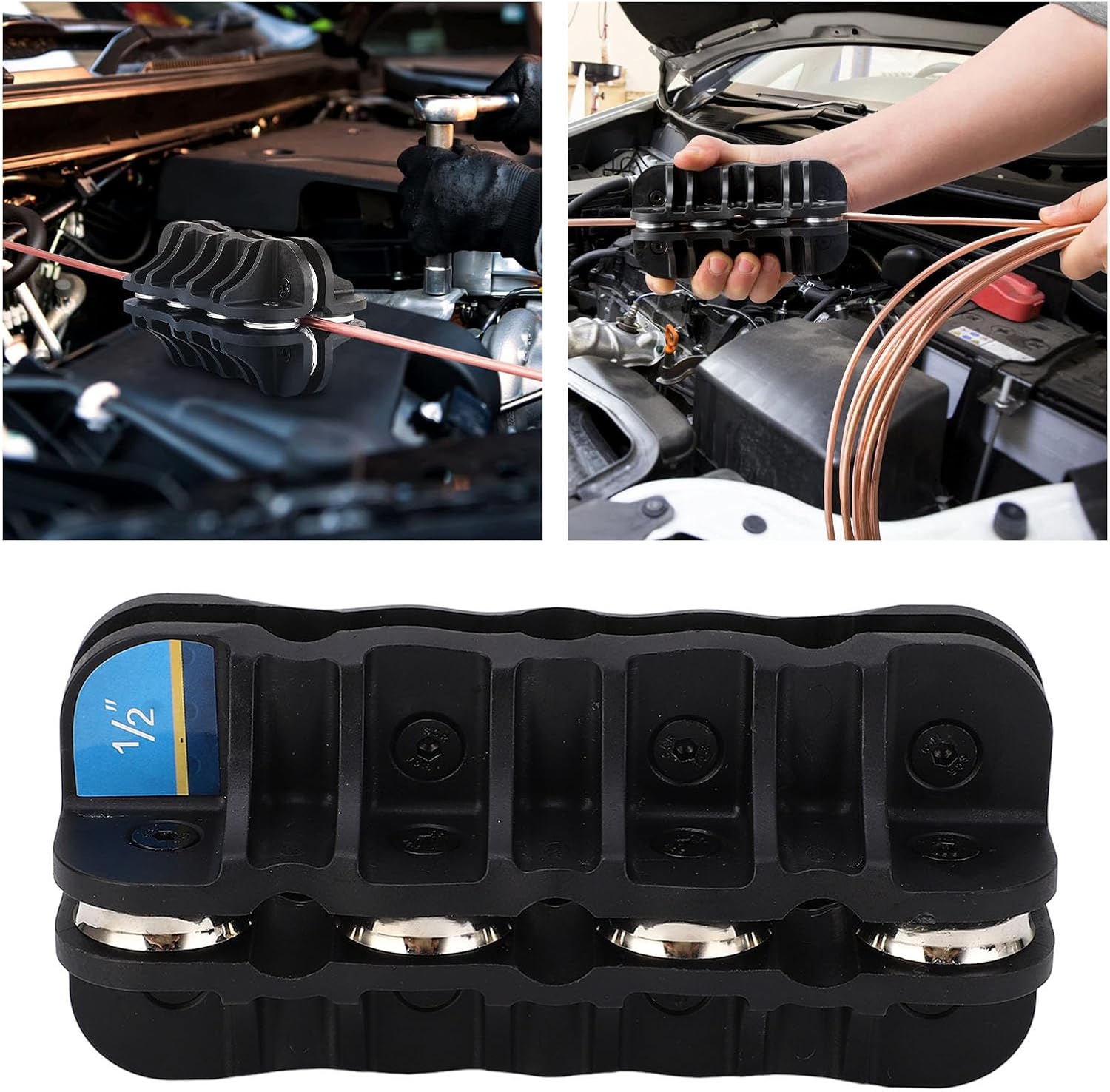 Eujgoov 1/2in Brake Pipe Handheld Line Aluminum Copper Tube Tool Straightening Steel Tubing And Stainless For Fuel Pex