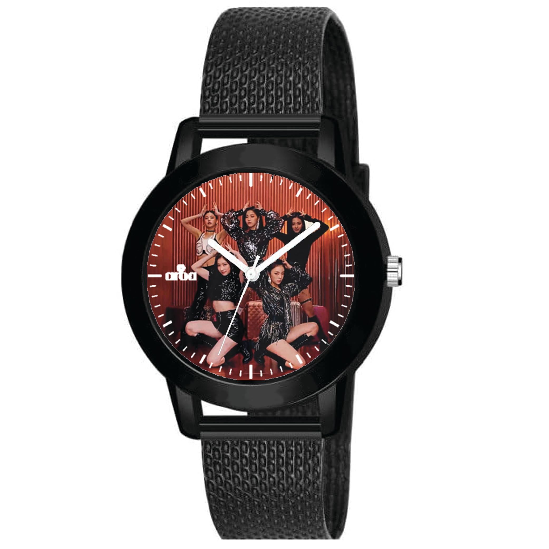 AROA Watch for Womens with ITZY Dalla Dalla Model :954 in Black Metal Type Rubber Analog Watch Red Dial for Women Stylish Watch for Girls (B0CFHFF643) Amazon Price History, Amazon Price Tracker