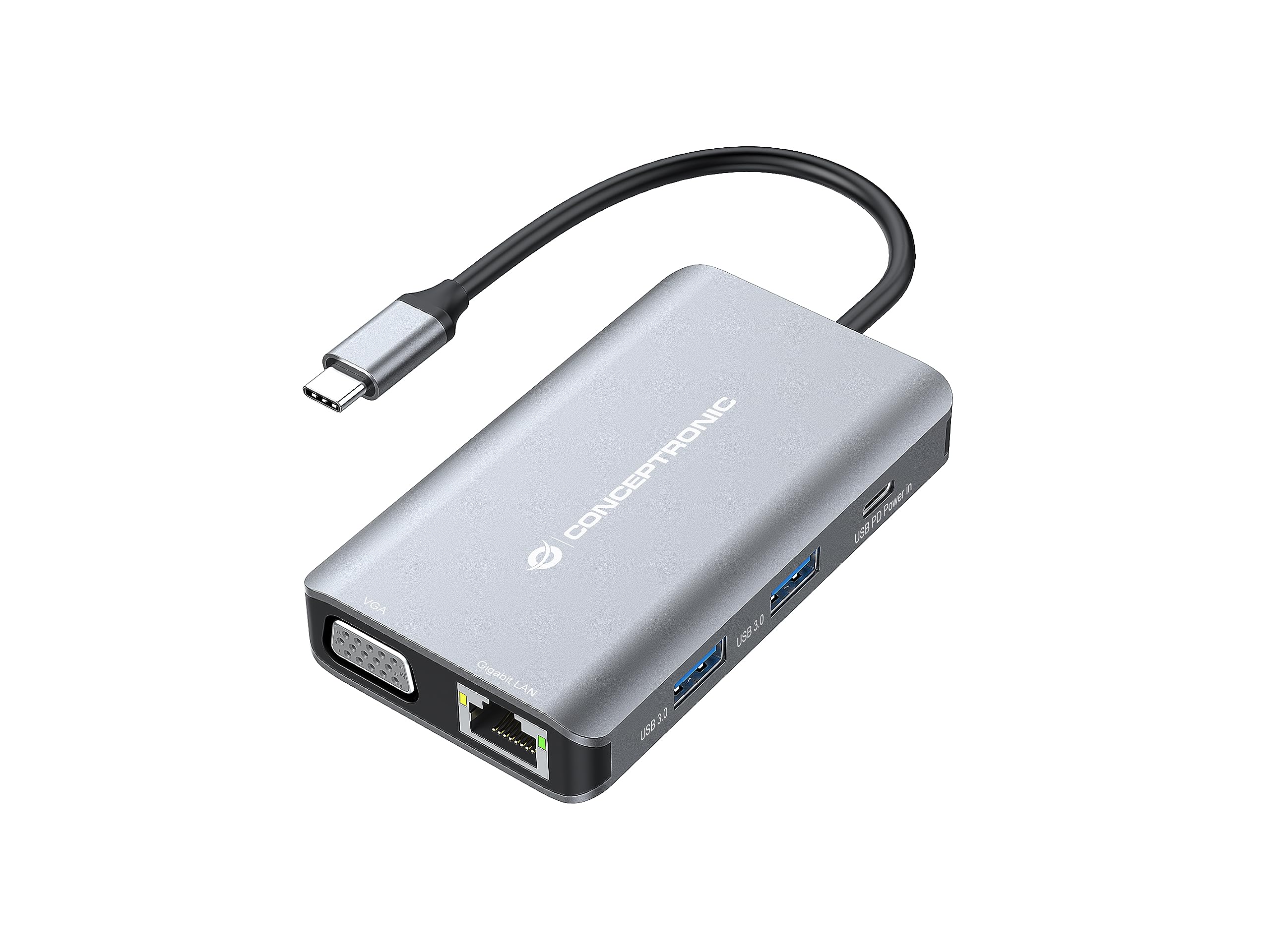 DONN21G notebook dock/port replicator Wired USB 3.2 Gen 1 (3.1 Gen 1) Type-C Grey