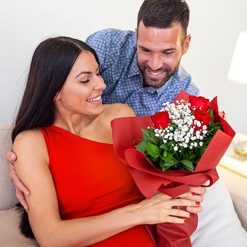 Miniatura 17 de Papel de seda azul claro, 80 hojas de papel de seda azul claro para envolver a granel de 14 x 20 pulgadas, papel de seda azul para bolsa de regalo