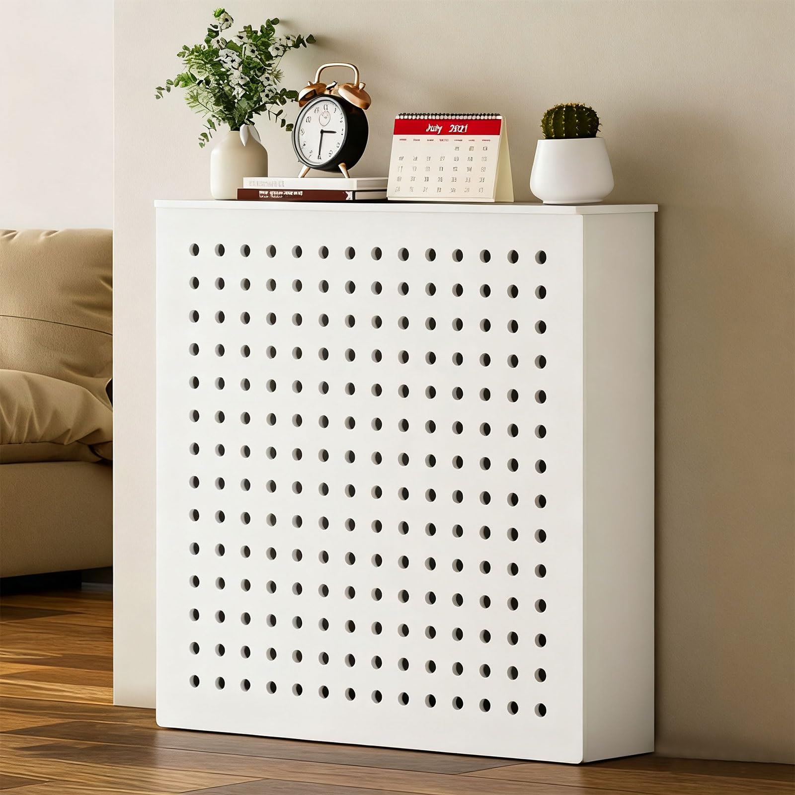 Cache-radiateur en bois écologique idéal pour salon et chambre