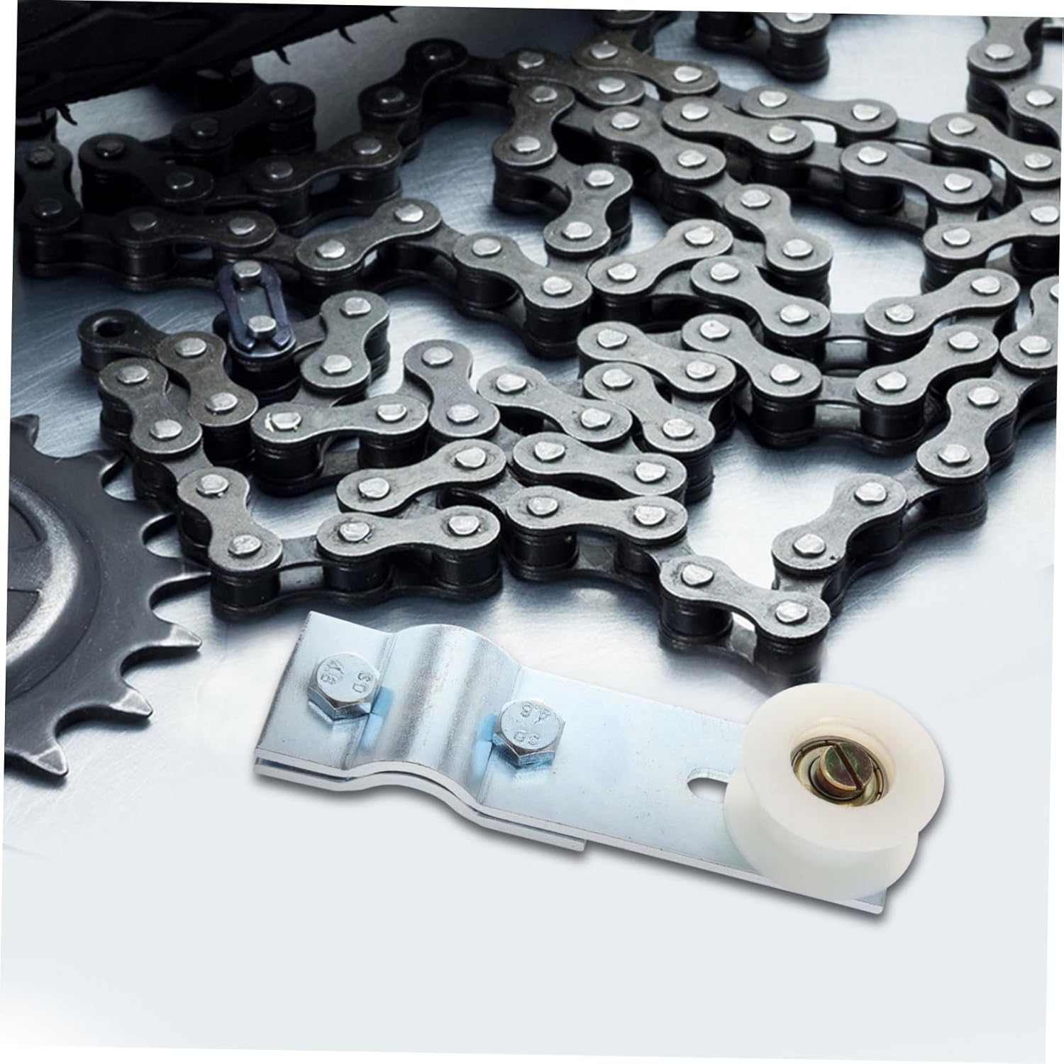 Zerodeko 5pcs Chain Tension Adjuster for Electric Adjustable Motorized Bike Chain Tensioner Guide Wheel for Smooth Riding and Enhanced Durability