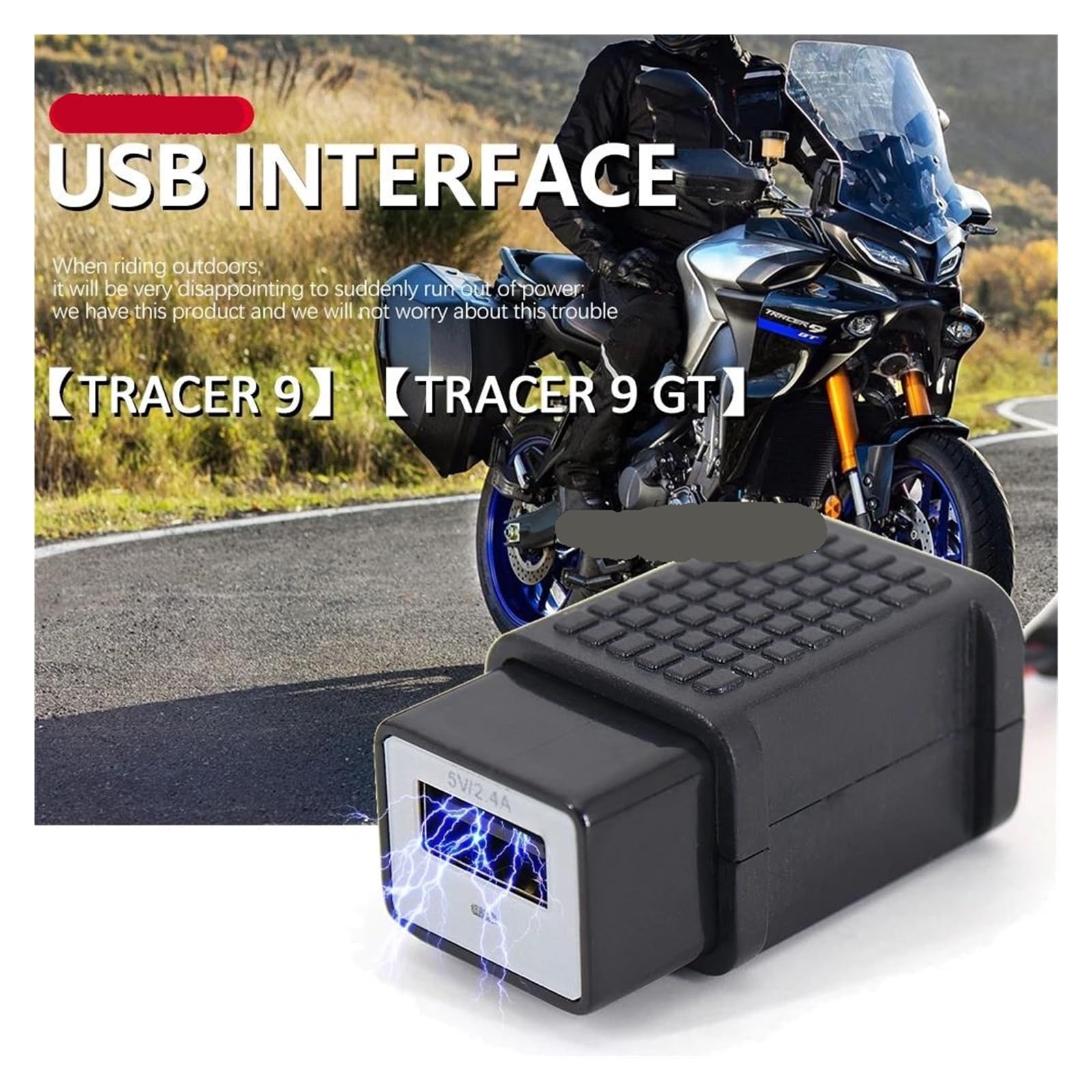 Porta USB Impermeabile Per YAM&AHA Tracer 7, Adattatore Per Caricabatterie, Presa Di Alimentazione Per & 900, 9 GT 2021-2022