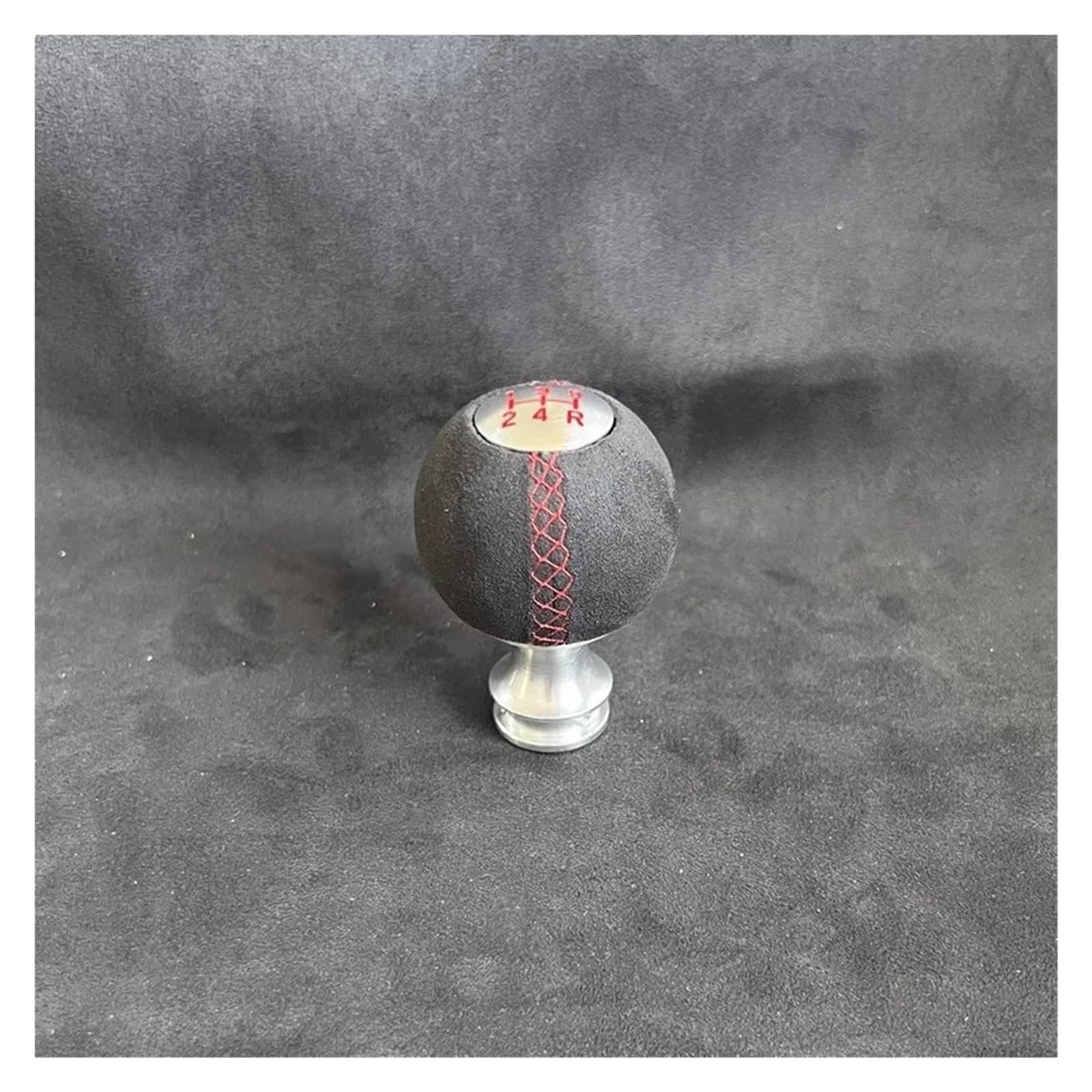 Xexjhqq Al 5Speed Gear Stick Knob For Focus For Fiesta Anti Fur Leather 5 Speed Gear Shift Knob Ball Head(Al 5Speed)