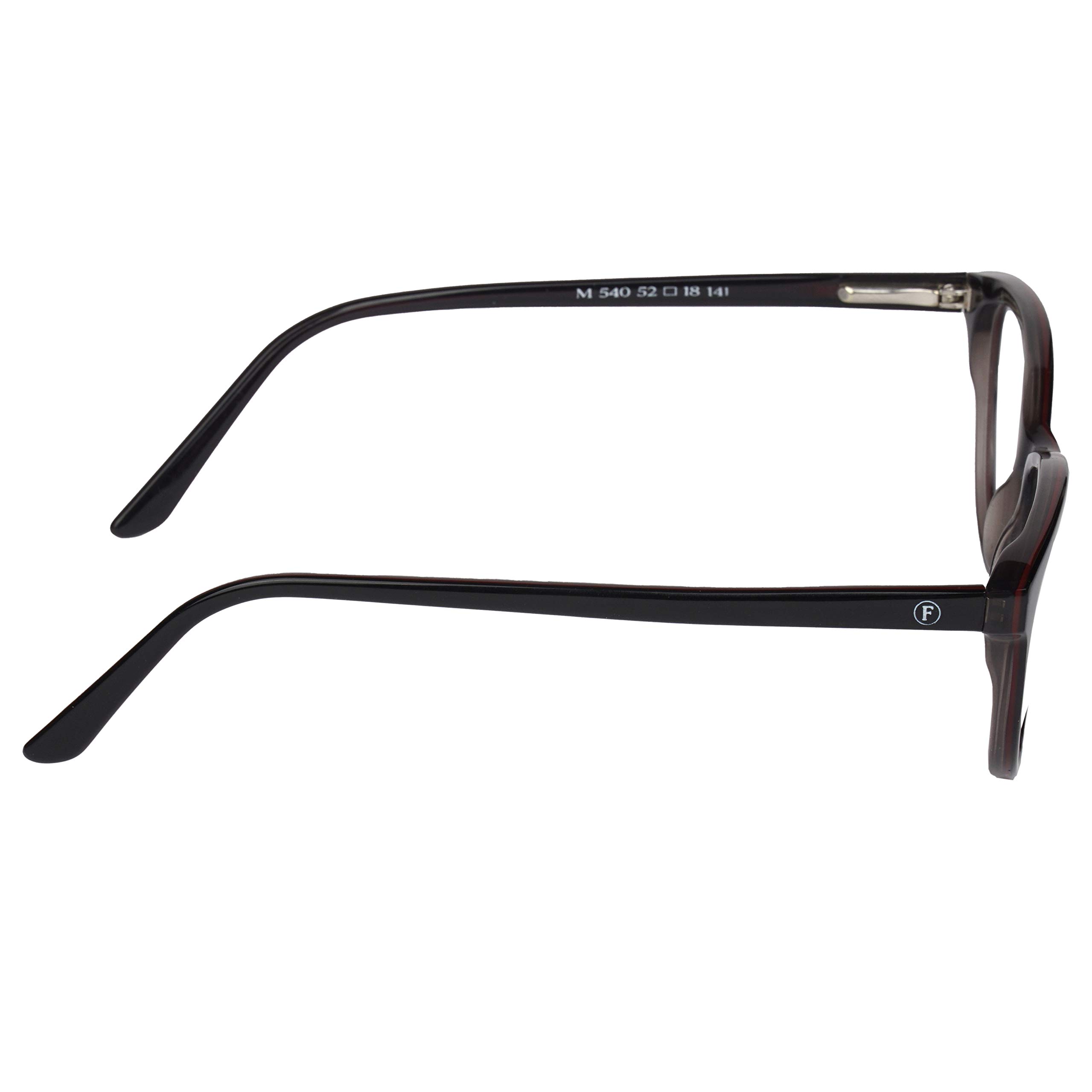 Faddish Full Rim Cateye Women Spectacle Frame (M-540|Zero Power|Red Pink) (Premium Acetate) - Image 3 thumbnail