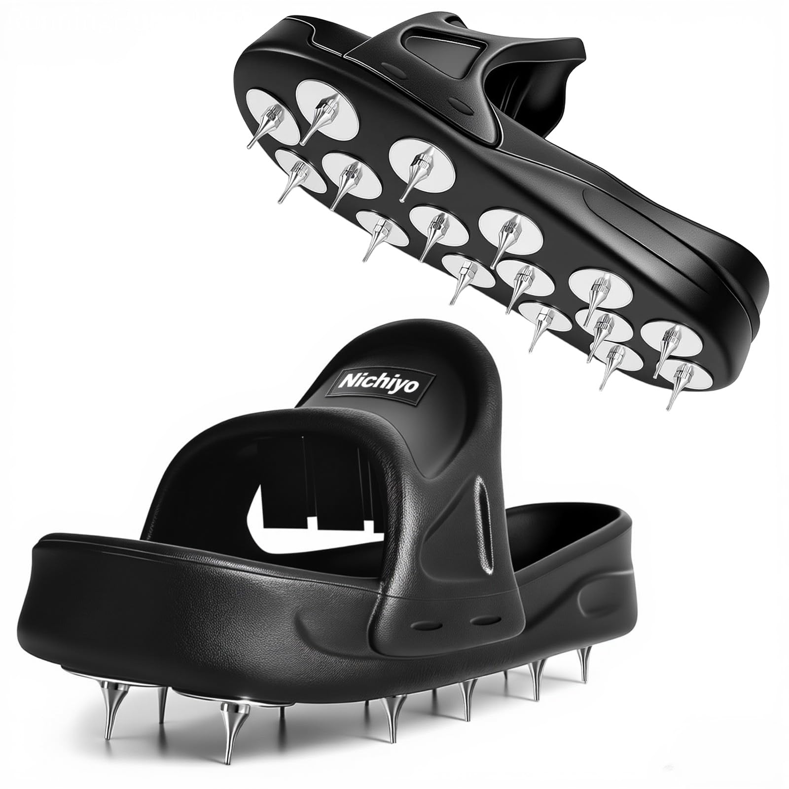 Photo 1 of Nichiyo Epoxy Spike Shoes for Flooring, Sharp Spiked Style Shoes for Resinous Coatings, Safe Walking on Floor Leveling Compounds, Epoxy Shoes Spikes for Epoxy Floor Coating -X-Large(DX-5C)