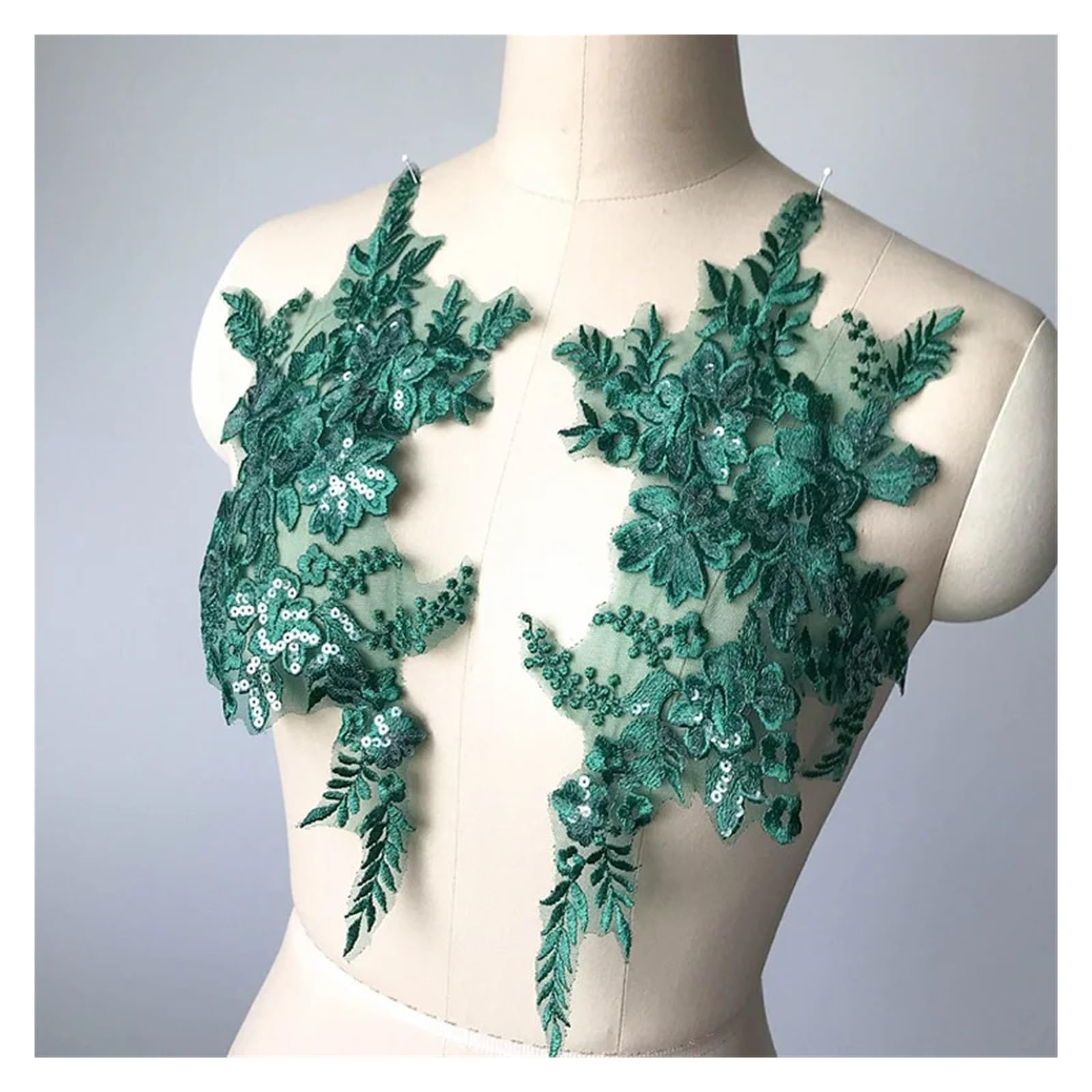 Patchs brodés en dentelle 3D anti-effilochage pour réparer une robe