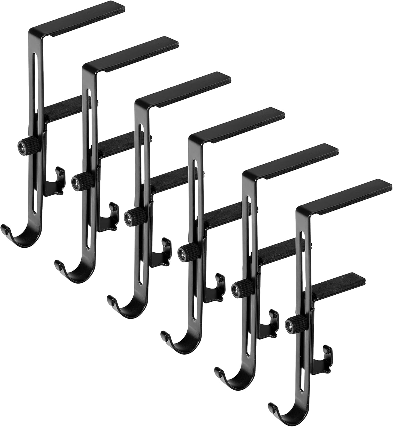 Sfcddtlg 6 Pcs Christmas Stocking Holders for Mantle Adjustable Fireplace Stocking