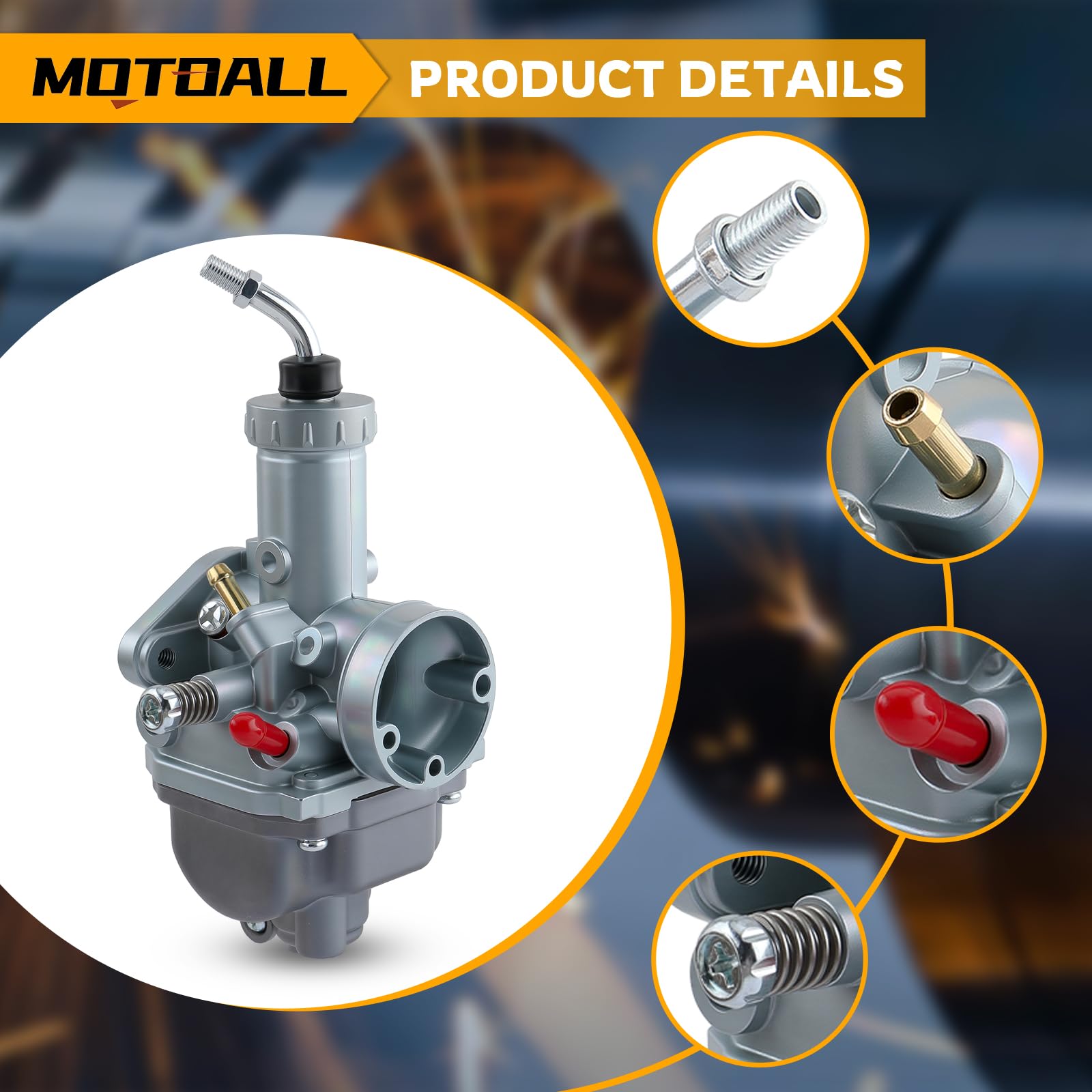 Amazon.com: MOTOALL Carburetor for YAMAHA Moto 4 225 YFM225 YFM