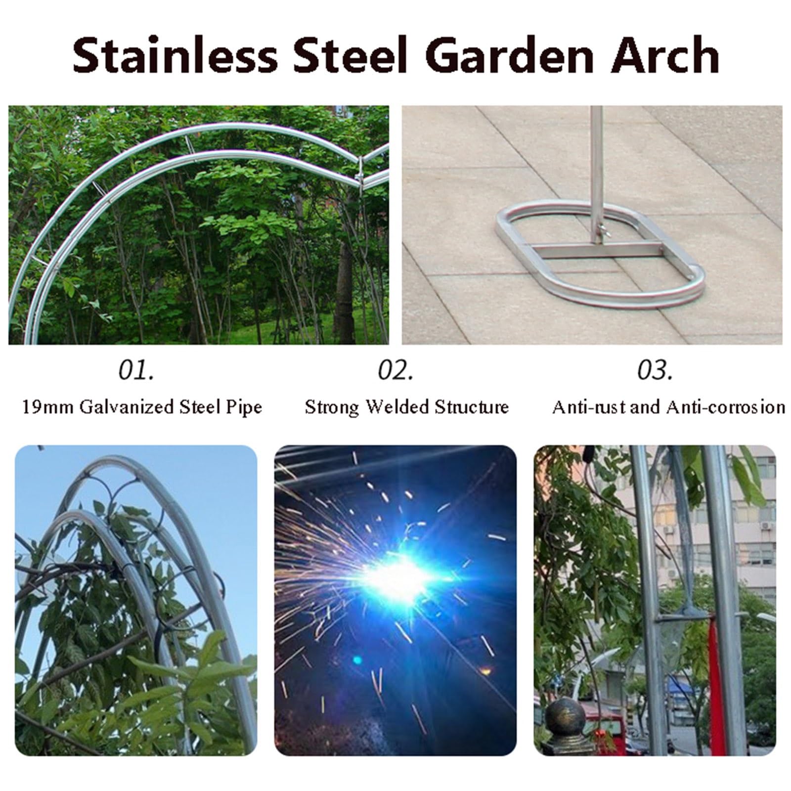 Łuk ślubny w kształcie serca – metalowy stojak na balony 2,2 m x 2,5 m, solidna stal nierdzewna, idealny do roślin pnących i dekoracji na przyjęcie urodzinowe, elegancka dekoracja imprezowa.