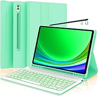 Vista 19 de Funda para teclado para Samsung Galaxy Tab S6 Lite de 10.4 pulgadas 2024 2022/2020 SM-P610/P613/P615/P619, funda para teclado Bluetooth inalámbrico