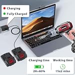 SUNZONE Handheld Car Vacuum Cleaner, Cordless Vacuum Cleaner with 20KPa Powerful Suction and Blower, Portable Hand Held Vacuum with Multi-Nozzles for Car, Home, Office, Pet (Red)