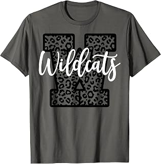 Wildcats School Spirit Mascot Leopard Cheer Fan Game Day T-Shirt
