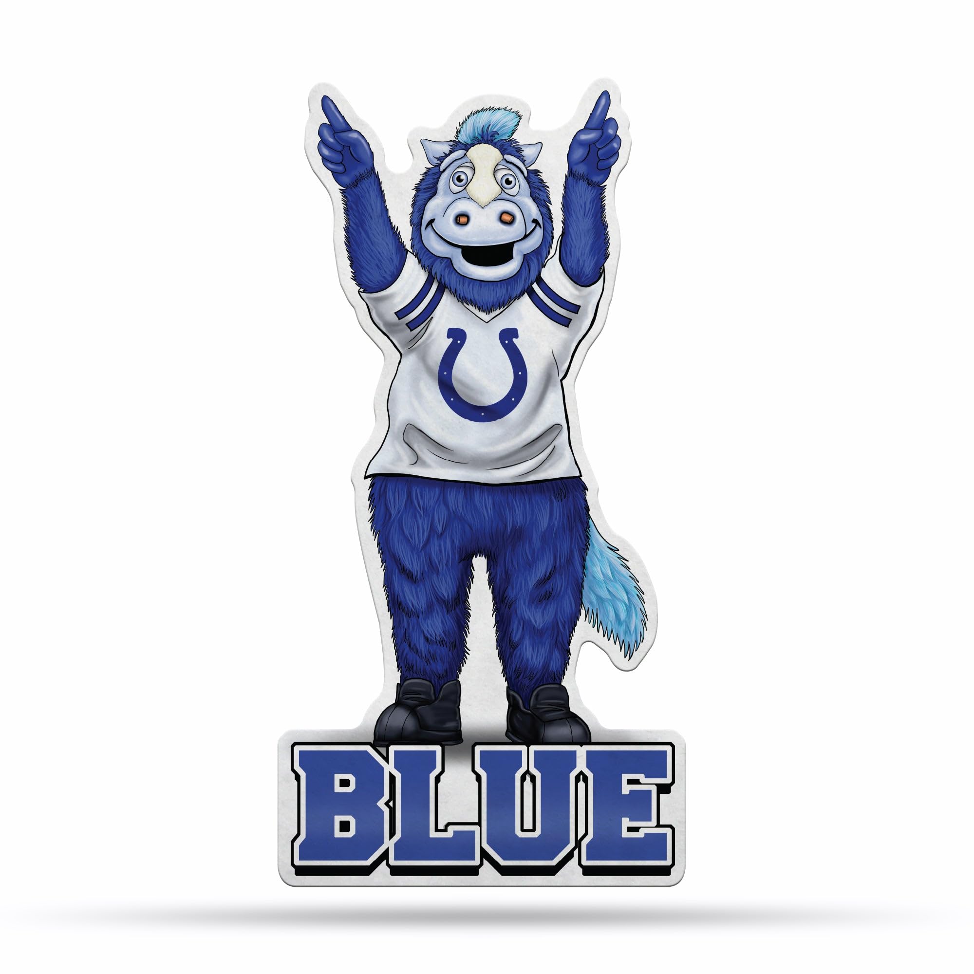 Fanion Indianapolis Colts NFL en feutre souple Rico Industries pour décoration de salon 45cm