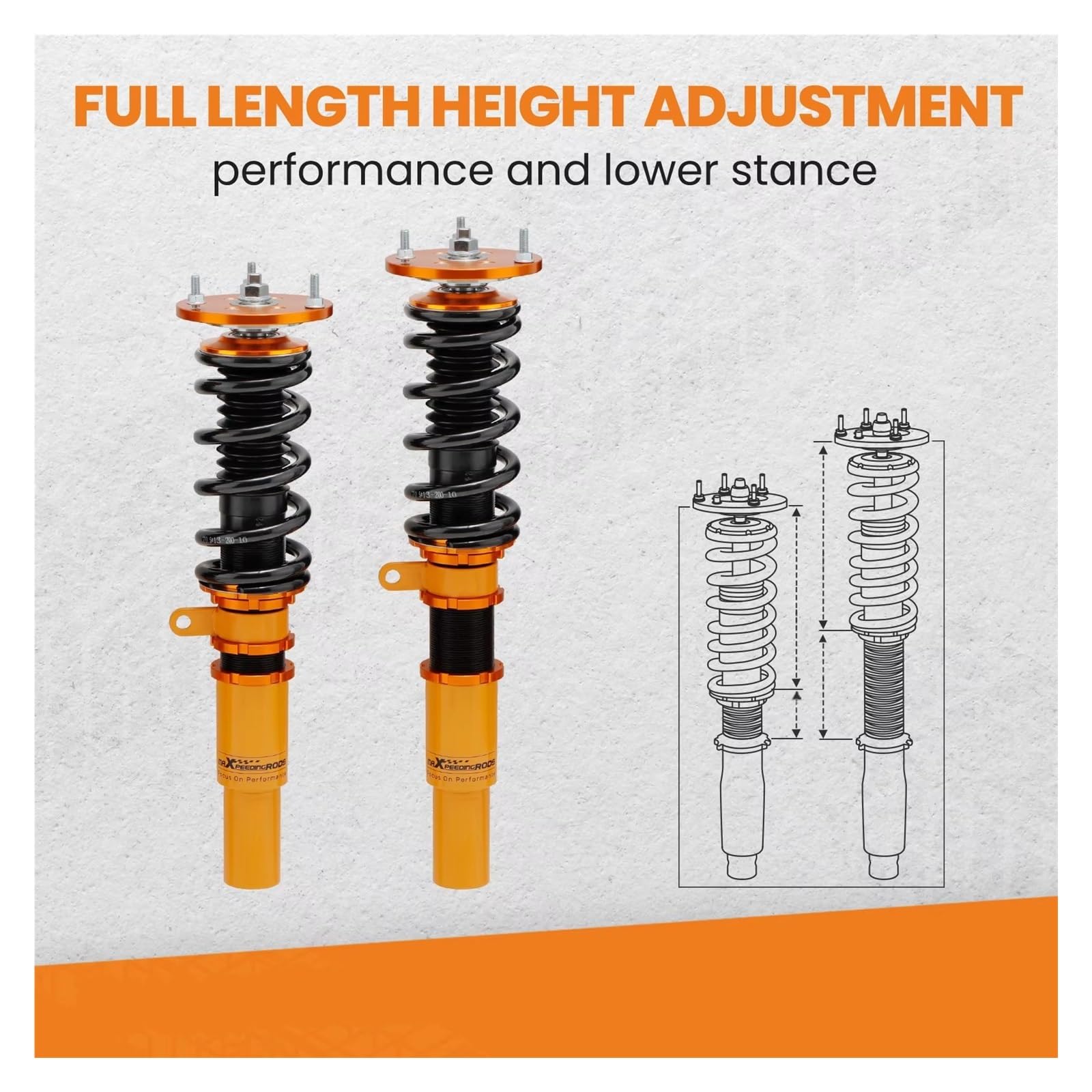 Ammortizzatore Per BMW Serie 3 E90/E91 (RWD) 2006 2007 2008 2009 2010 2011 2012 2013 Kit Sospensioni Ammortizzatori Coilover Da 4 Pezzi