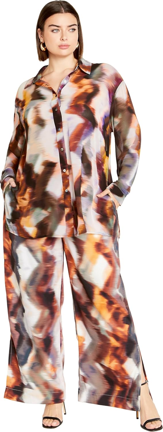 City Chic Women's Miranda Print Pant