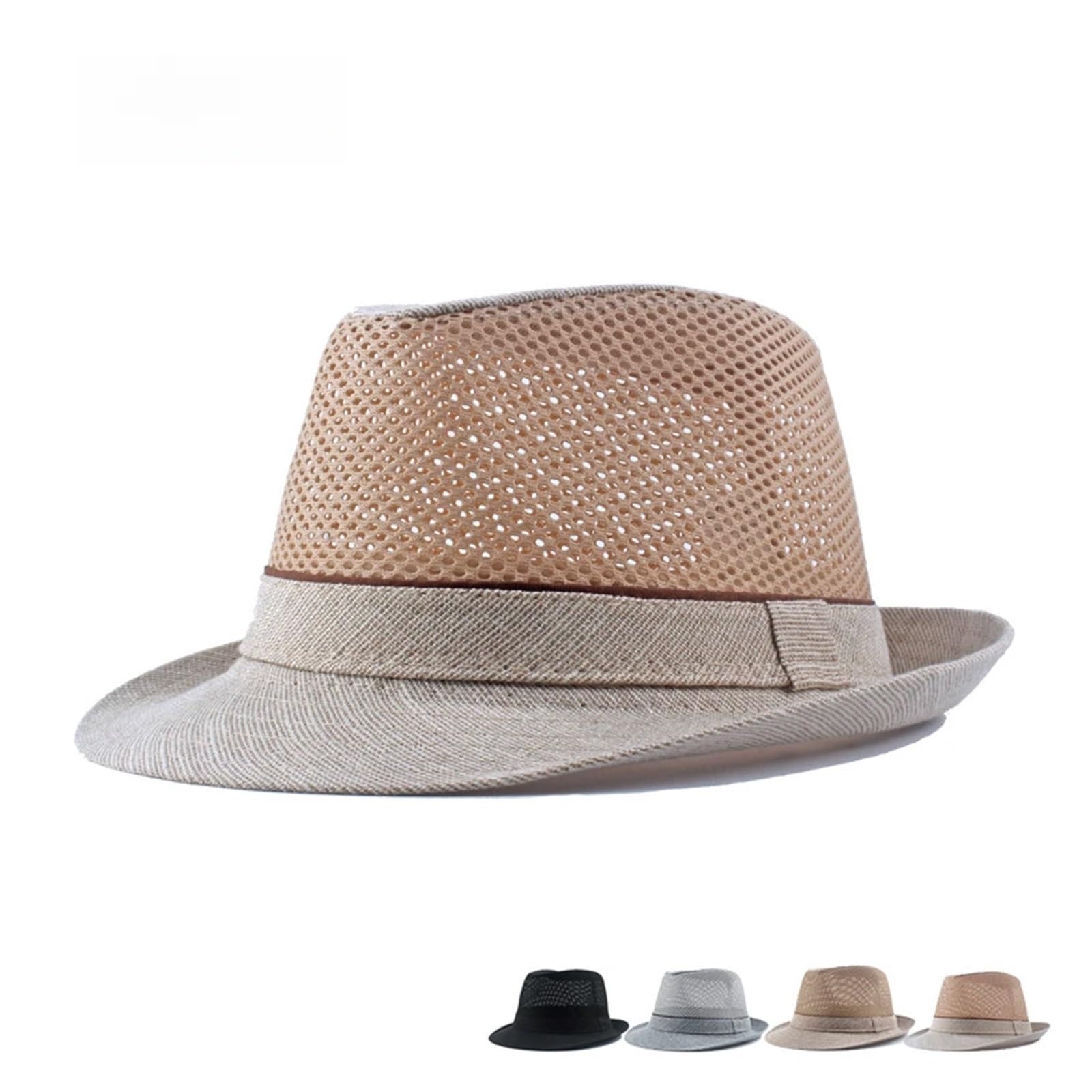 Cappello da Sole Estivo Cappello da Sole Estivo in Rete da Uomo con Protezione Solare e Viaggio in Spiaggia in Poliestere con Visiera Traspirante