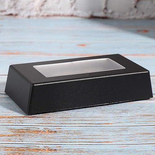 Miniatura 7 de GLOGLOW Base de luz LED, soporte de exhibición LED, base de exhibición de mercancías, soporte de luz que cambia de color con cable USB para estatuas