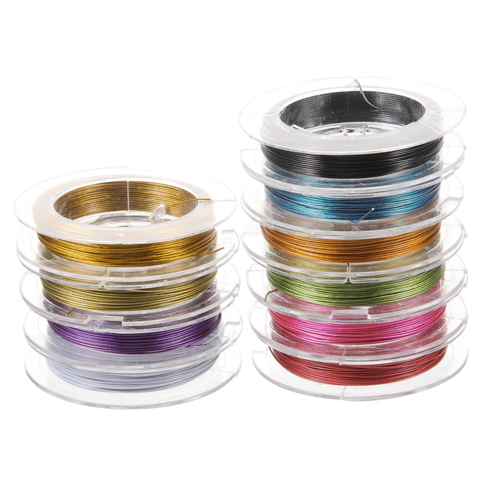 ARTIBETTER 4 Sätze Professionelles Schmuckdraht Multifunktionale Perlen Tragbarer und Schnittfester Draht für Diy Schmuckherstellung Armbänder Ohrringe und Mehr