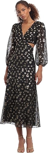Donna Morgan Vestido de fiesta de manga larga para mujer, fiesta y cóctel