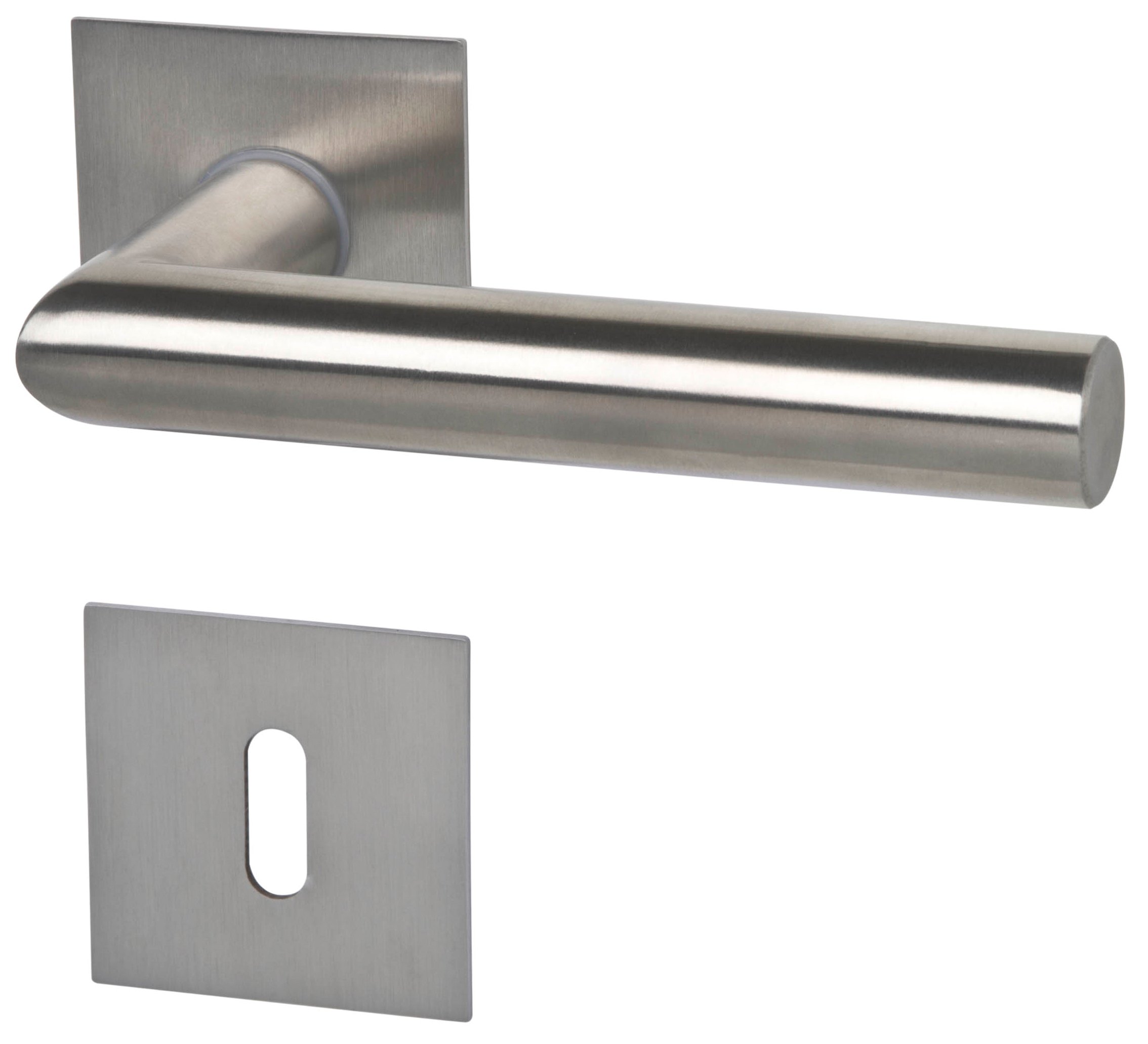 Poignée de porte acier inoxydable bloque-porte de chambre Alpertec Piato R Square
