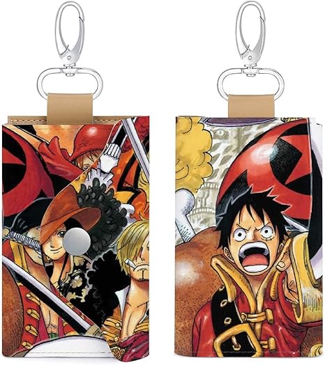 Amazon Co Jp ワンピース キーケース レザーキーケース キーケーススマートキー対応 6連 多機能 カード型 コンパクト 小さい 薄型 シンプル カード入れ付き ギフト クリスマス プレゼント 男女兼用 キーバッグ ホーム キッチン