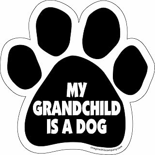 Imagine This Paw Car Magnet, My Grandchild is a Dog, 5-1/2-Inch by 5-1/2-Inch