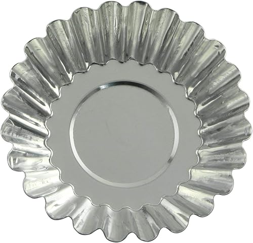 Miniatura 4 de Tegg Molde para tarta de huevo, 20 unidades, aluminio para tartas de huevos, cupcakes, galletas, forradas, herramientas para hornear