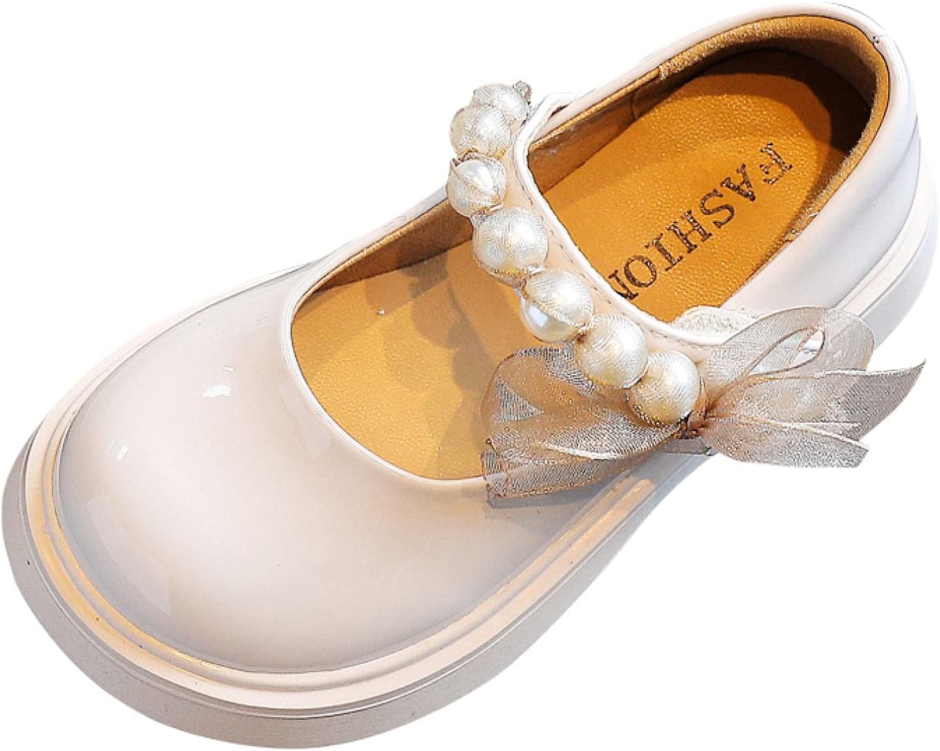 [KLIAN] ドレスシューズ 女の子 ベビーサンダル パール付き キッズシューズ 蝶結び飾り フォーマルシューズ 発表会 靴 パン