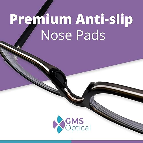 Miniatura 4 de GMS Optical Almohadillas adhesivas de contorno para la nariz de las gafas de contorno medio (0.79 pulgadas) de grosor medio (0.79 pulgadas),