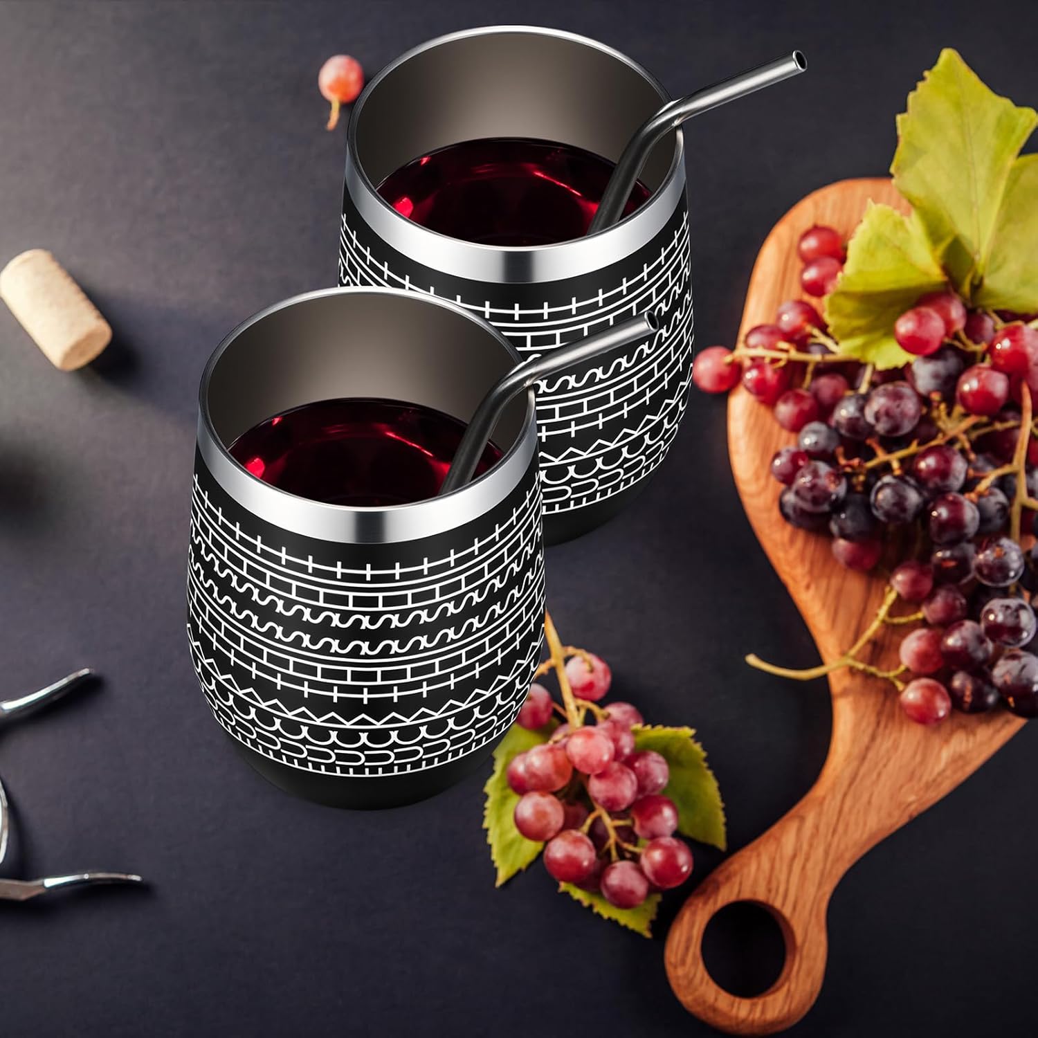 Geiserailie 12 oz Funny Message Coffee Mug Birthday White Elephant Gifts Stainless Steel Mug Insulated Tumblers Wine Cup Gag Gift for Valentines Friends Family Coworkers Christmas(Black,Classic) - Image 5