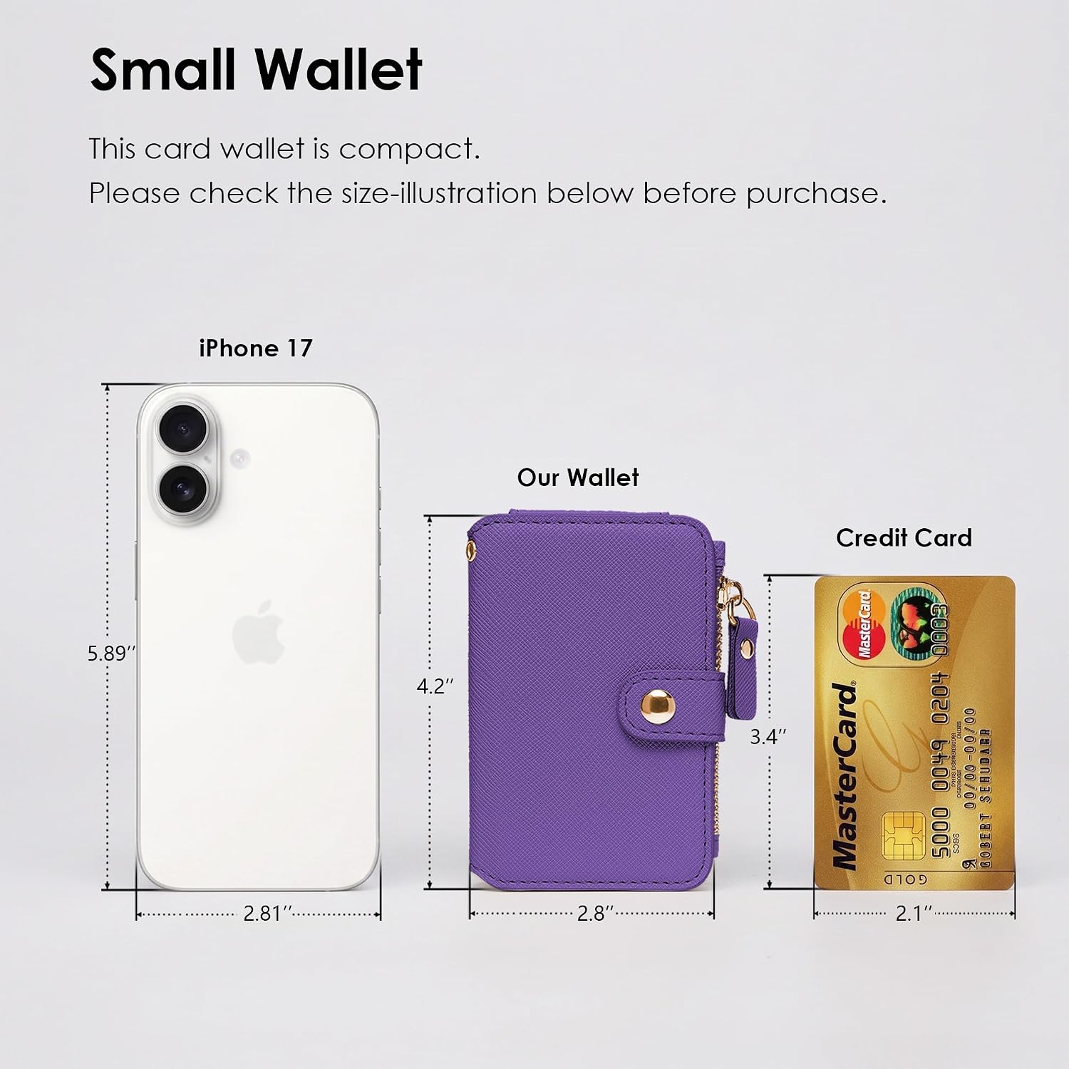 M-Plateau RFID Blocking Keychain Wallet With Leather Wrist Strap