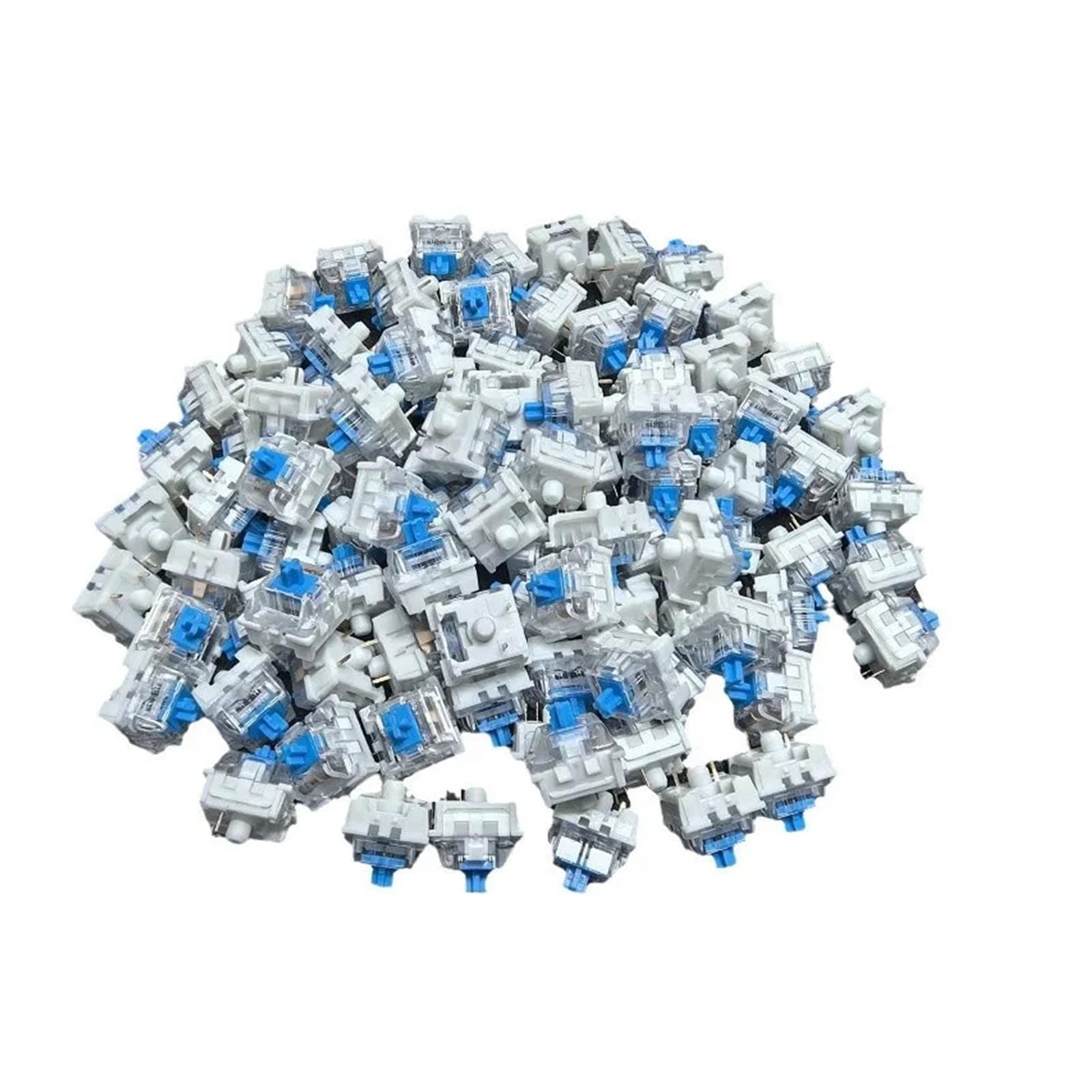 Commutateurs De Clavier 20-100pc commutateurs de Clavier mécanique Bleu Rouge Marron 3 Broches Tige croisée for Touche Clavier(100pcs Red)