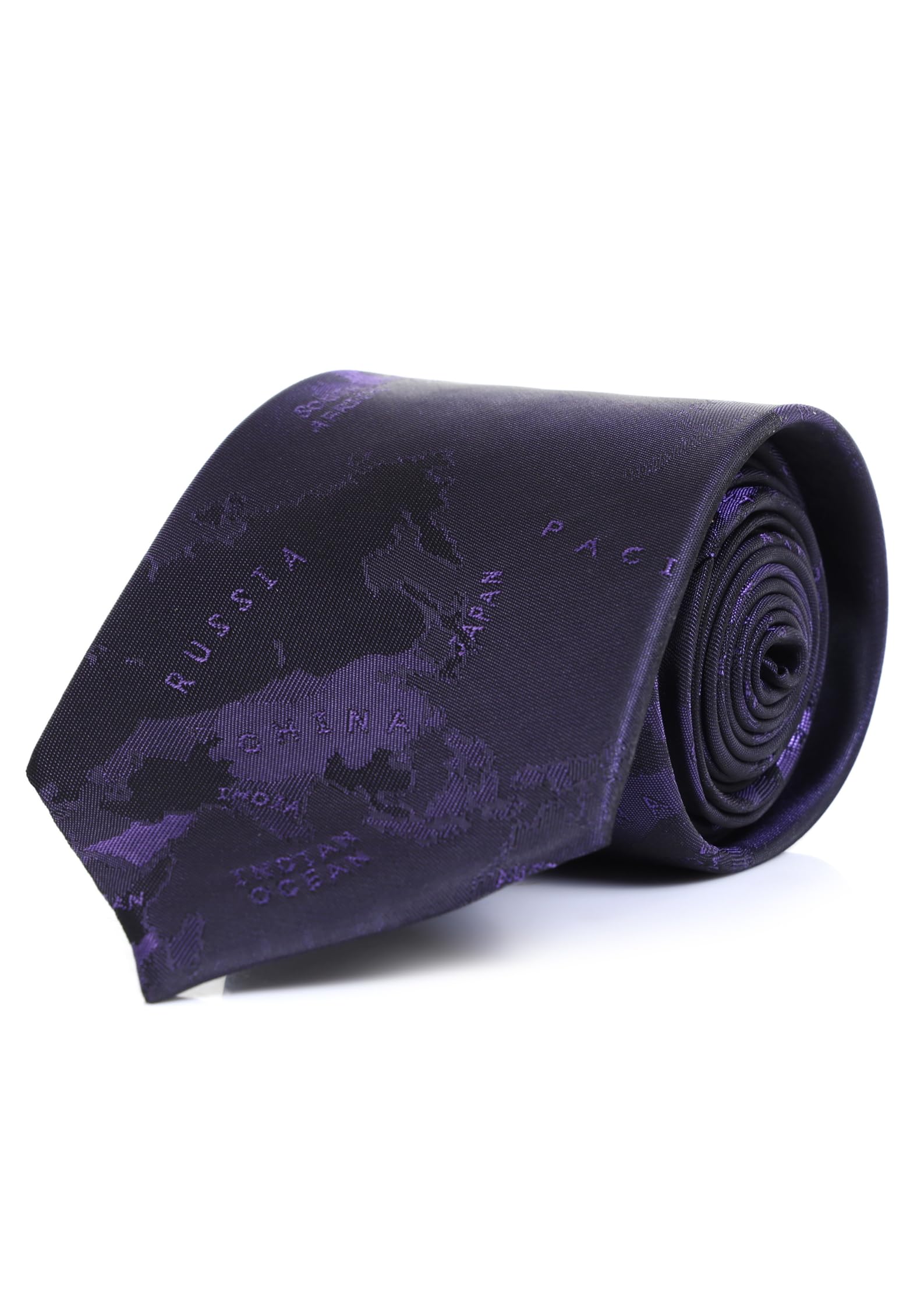 Random Stripe Necktie For Men World Mapp Design Fabric Ties-picture-29