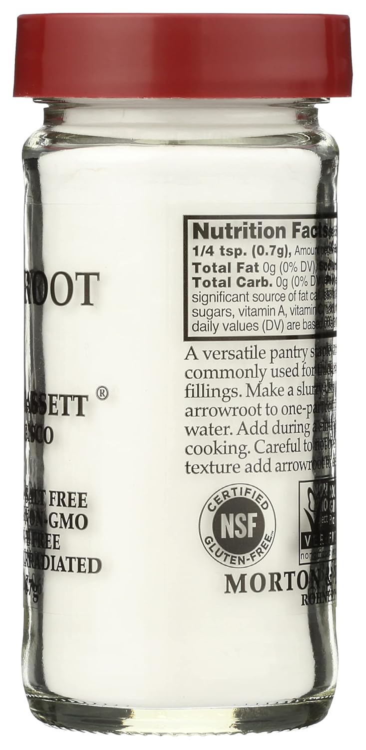 Morton & Bassett Arrowroot Spice, Salt Free, Non GMO, 2.4 Ounces (Pack Of 3)