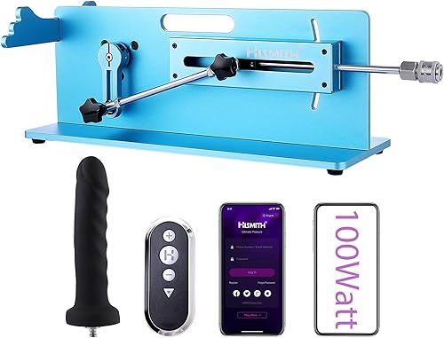 Hismith Máquina sexual prémium con sistema KlicLok, 100 W, cable remoto 3 en 1, máquina sexual de control, máquina de empuje ajustable con