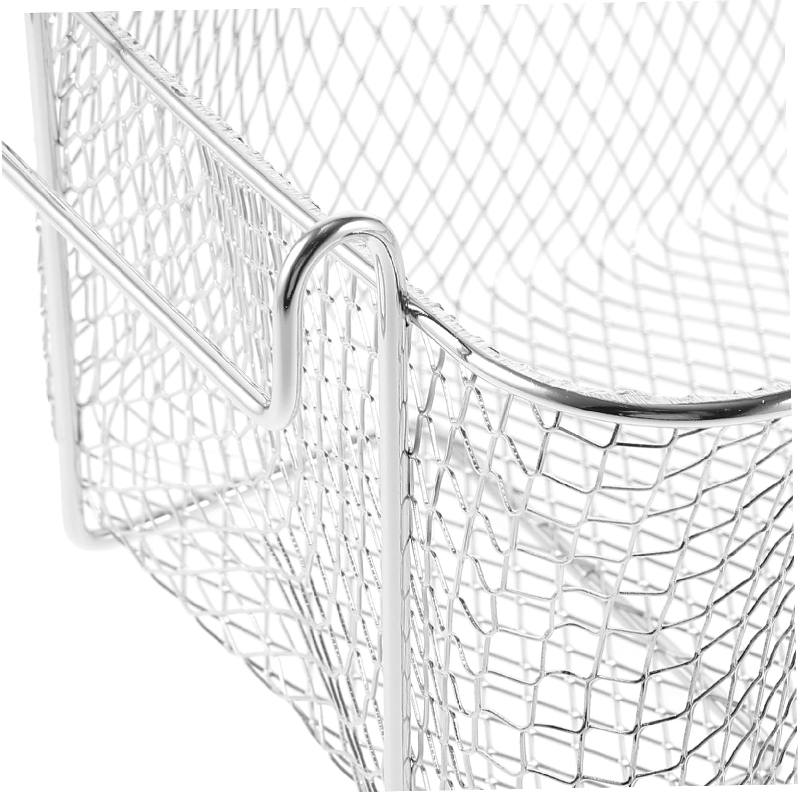 Cesta para Freír de Acero Inoxidable Plata de Gran Capacidad