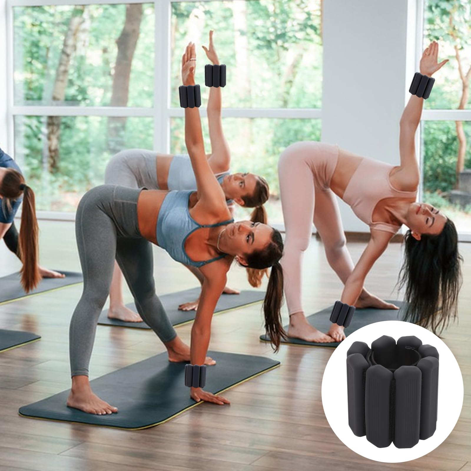 2 Braccialetti Pesi Per Polsi E Caviglie - Regolabili, Per Fitness, Camminata, Yoga - Foto 4