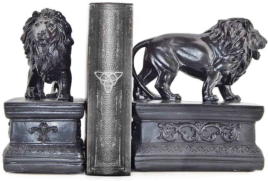 イギリス ヴィンテージ ライオン ブックエンド Amazon.com: Lion