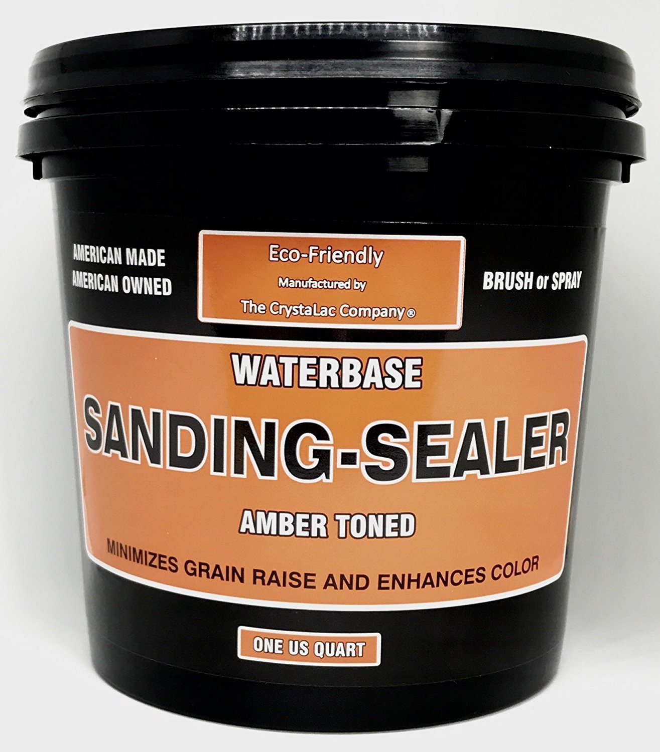 CrystaLac, Clear Amber Toned Sanding Sealer (Clear Amber Toned, 32oz Quart)